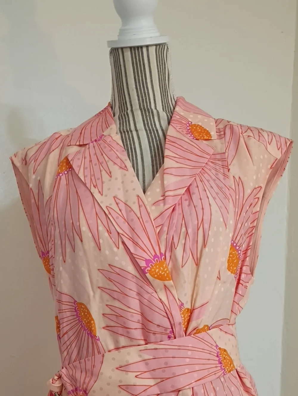 Kate Spade Falling Flowers Silk Blend Floral Wrap Maxi Dress Size 4 MSRP $495